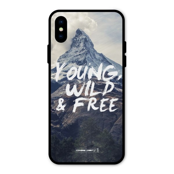 Young Wild and Free Metal Back Case for iPhone X