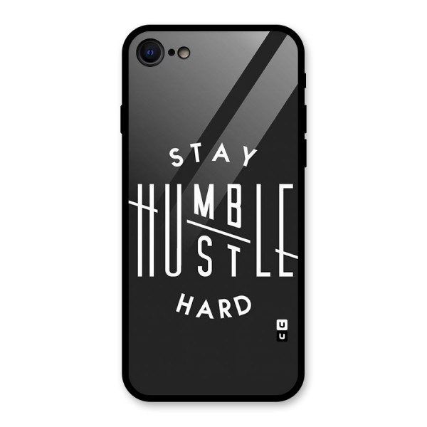 Hustle Hard Glass Back Case for iPhone 7