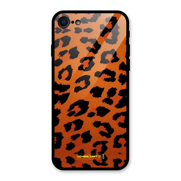 Leopard Glass Back Case for iPhone 8