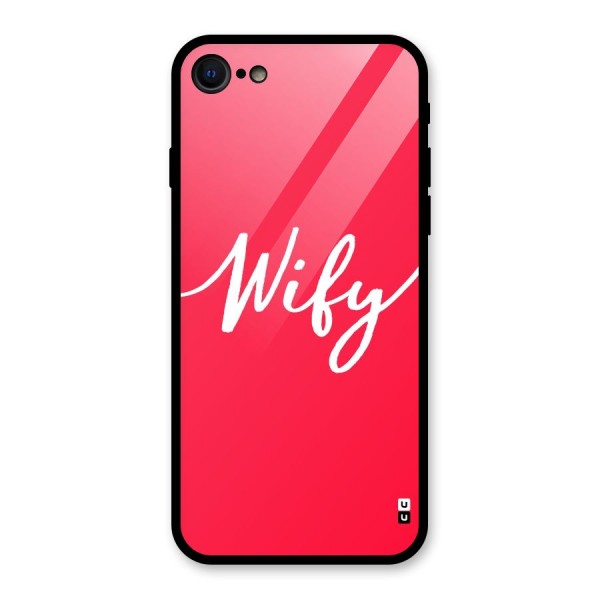 Wify Glass Back Case for iPhone 8