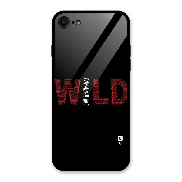 Wild Crazy Glass Back Case for iPhone 8