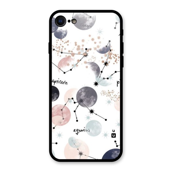 Zodiac Glass Back Case for iPhone 8