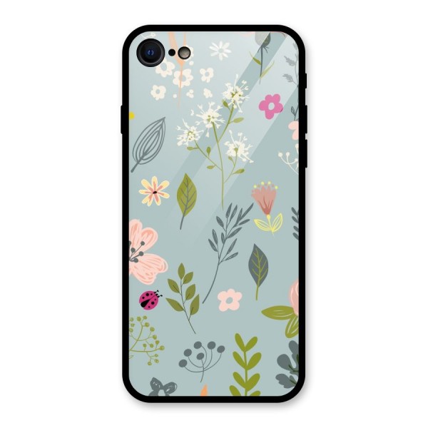 Flawless Flowers Glass Back Case for iPhone SE 2020