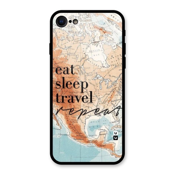 Travel Repeat Glass Back Case for iPhone SE 2020
