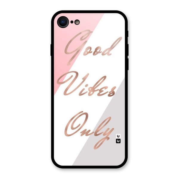 Vibes Classic Stripes Glass Back Case for iPhone SE 2020