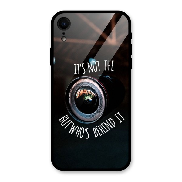 Camera Quote Glass Back Case for iPhone XR
