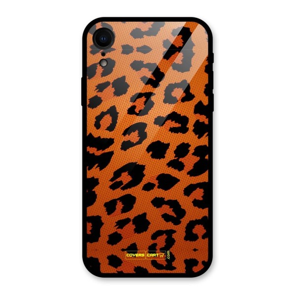 Leopard Glass Back Case for iPhone XR