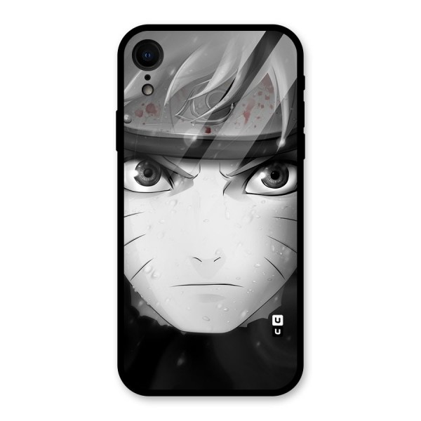 Naruto Monochrome Glass Back Case for iPhone XR