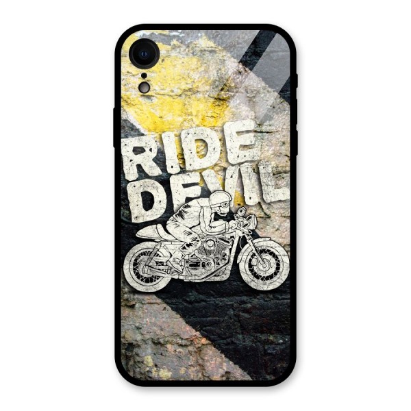 Ride Devil Glass Back Case for iPhone XR