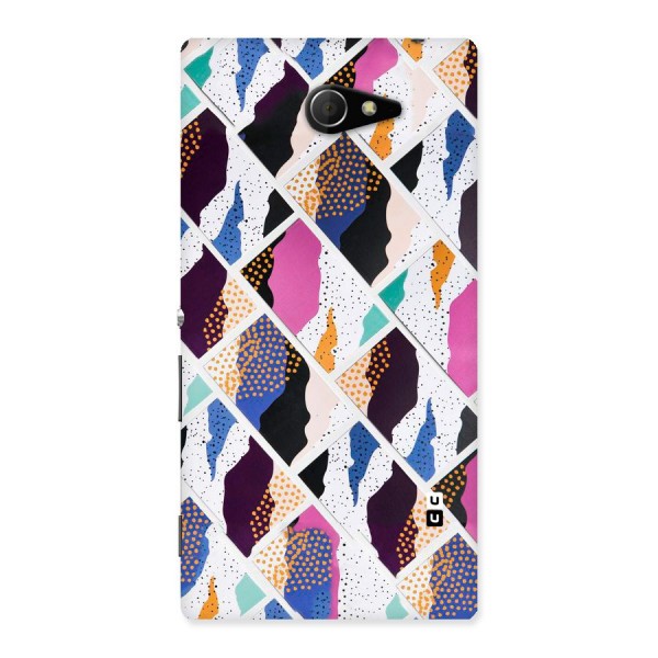 Abstract Polka Back Case for Sony Xperia M2