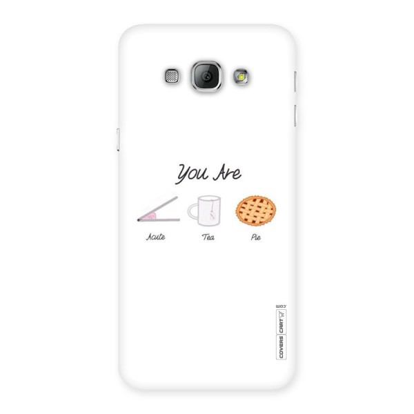 Acute Tea Pie Back Case for Galaxy A8