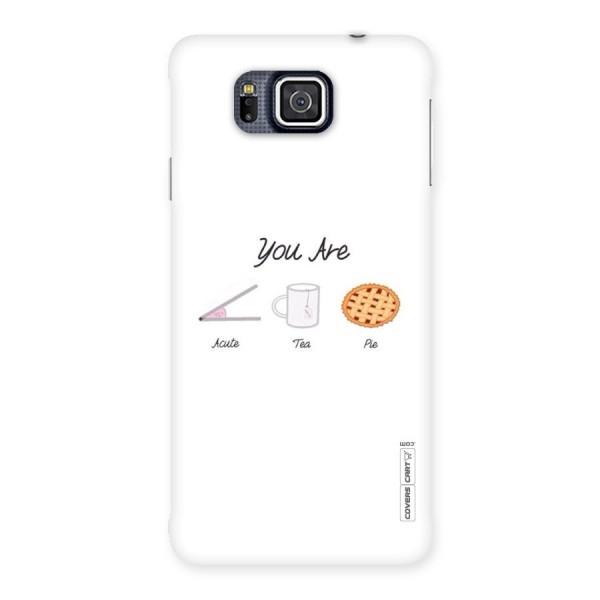 Acute Tea Pie Back Case for Galaxy Alpha