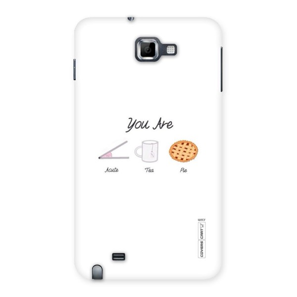 Acute Tea Pie Back Case for Galaxy Note