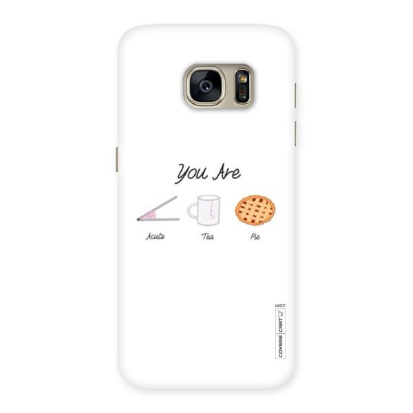 Acute Tea Pie Back Case for Galaxy S7