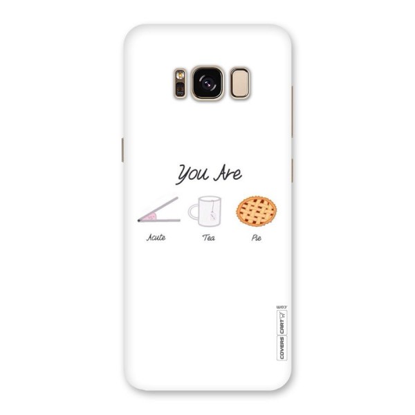 Acute Tea Pie Back Case for Galaxy S8