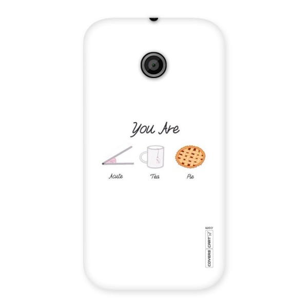 Acute Tea Pie Back Case for Moto E