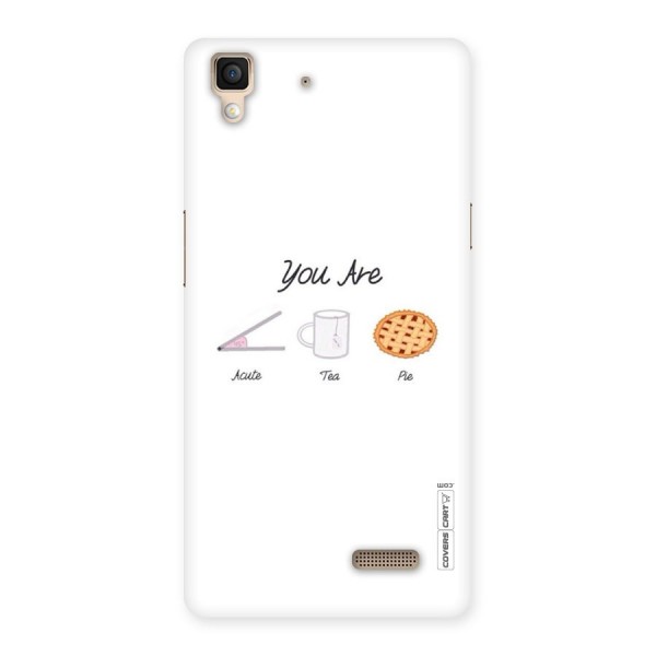 Acute Tea Pie Back Case for Oppo R7