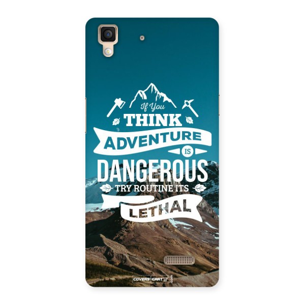 Adventure Dangerous Lethal Back Case for Oppo R7