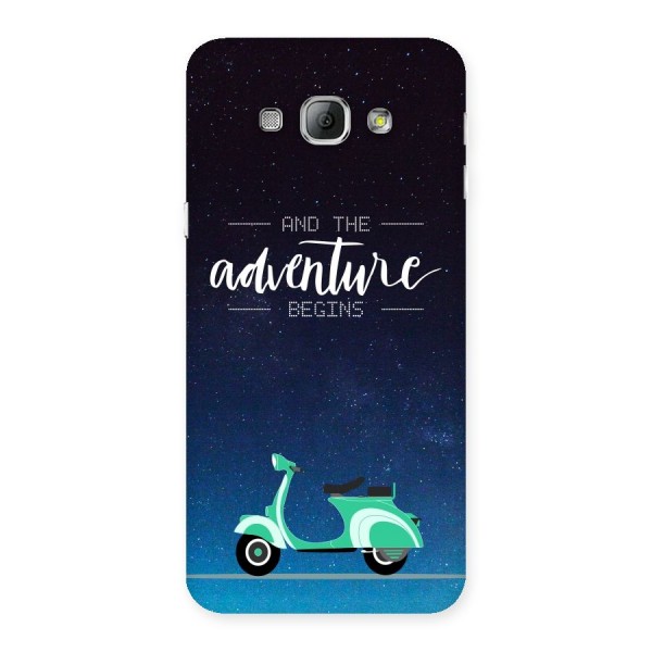 Adventure Scooter Back Case for Galaxy A8