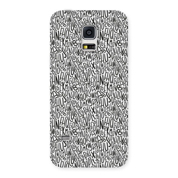 Alphabet Seamless Abstract Back Case for Galaxy S5 Mini