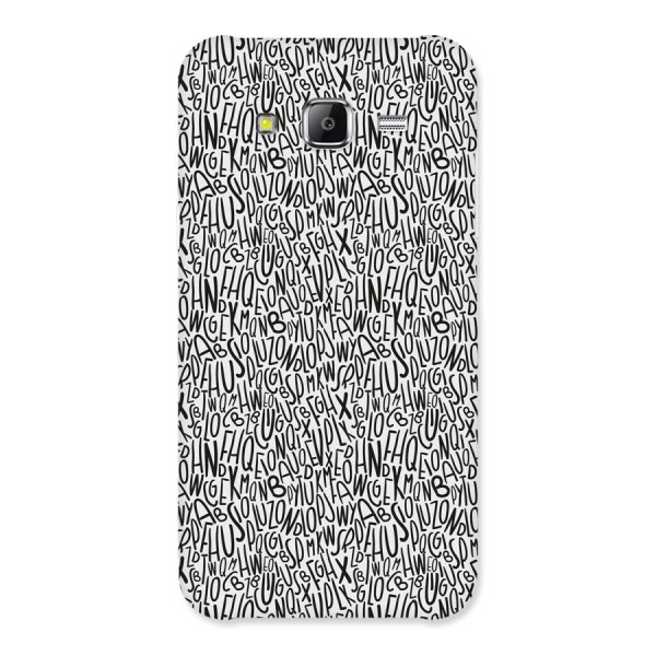 Alphabet Seamless Abstract Back Case for Samsung Galaxy J5