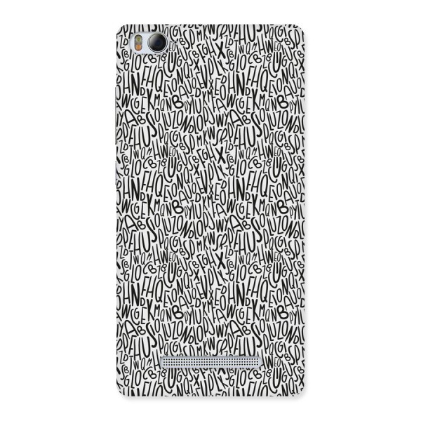 Alphabet Seamless Abstract Back Case for Xiaomi Mi4i