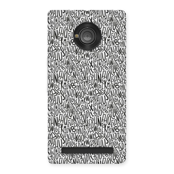 Alphabet Seamless Abstract Back Case for Yu Yuphoria