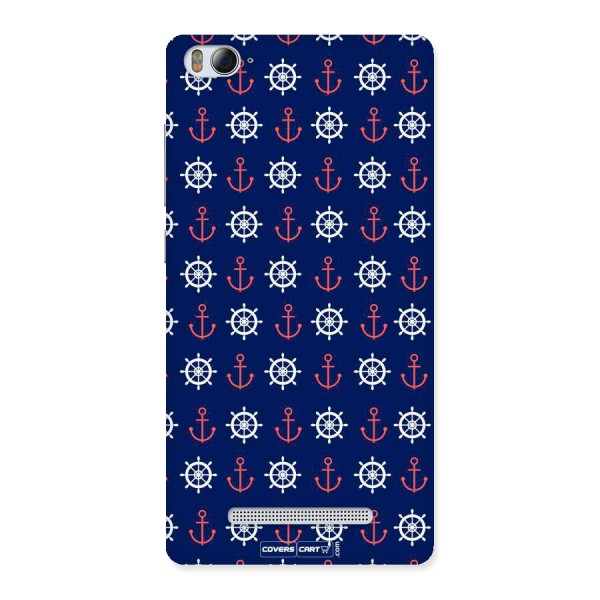 Anchor Pattern Blue Back Case for Xiaomi Mi4i