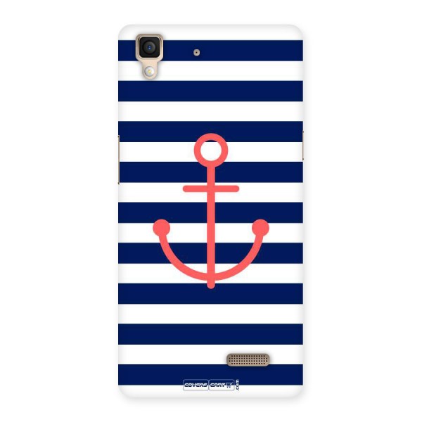 Anchor Stripes Back Case for Oppo R7