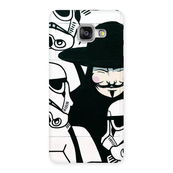 Anonymous Hat Back Case for Galaxy A3 2016