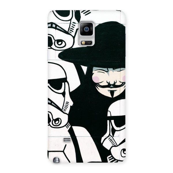 Anonymous Hat Back Case for Galaxy Note 4