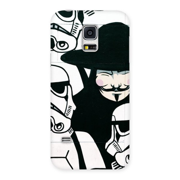 Anonymous Hat Back Case for Galaxy S5 Mini