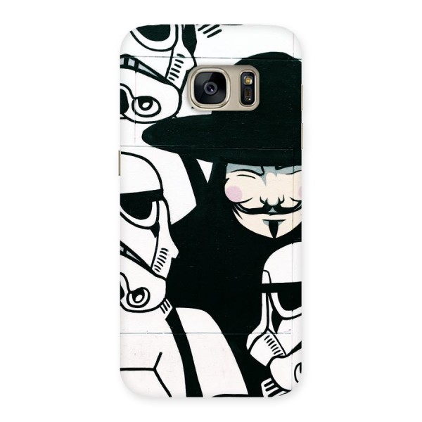 Anonymous Hat Back Case for Galaxy S7