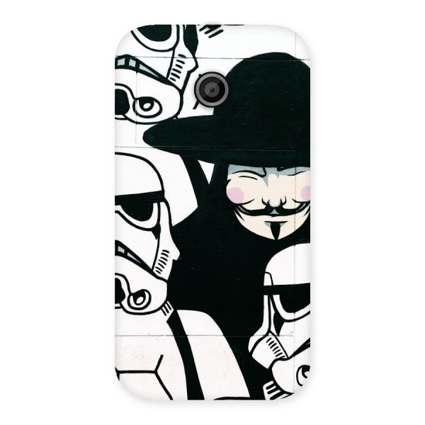 Anonymous Hat Back Case for Moto E