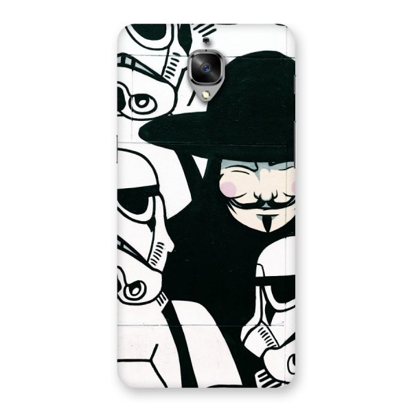 Anonymous Hat Back Case for OnePlus 3