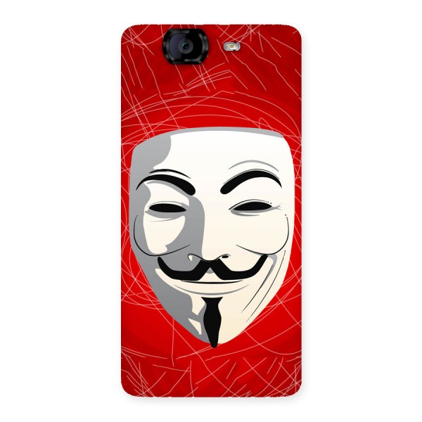 Anonymous Mask Abstract Back Case for Canvas Knight A350