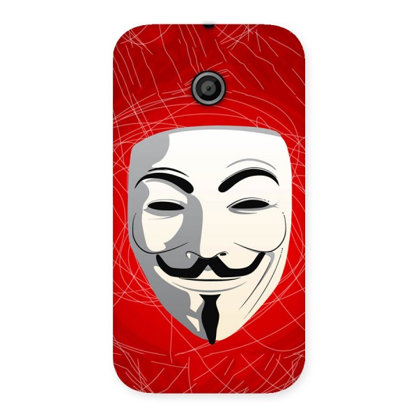 Anonymous Mask Abstract Back Case for Moto E