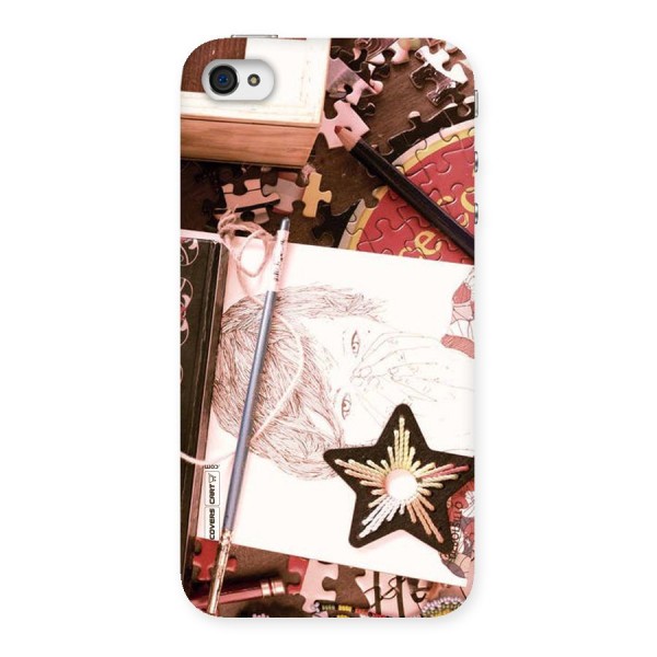 Artistic Messy Back Case for iPhone 4 4s