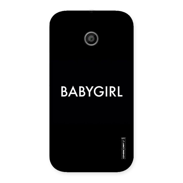 Baby Girl Back Case for Moto E