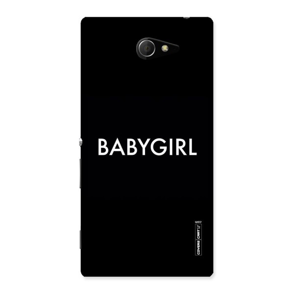 Baby Girl Back Case for Sony Xperia M2