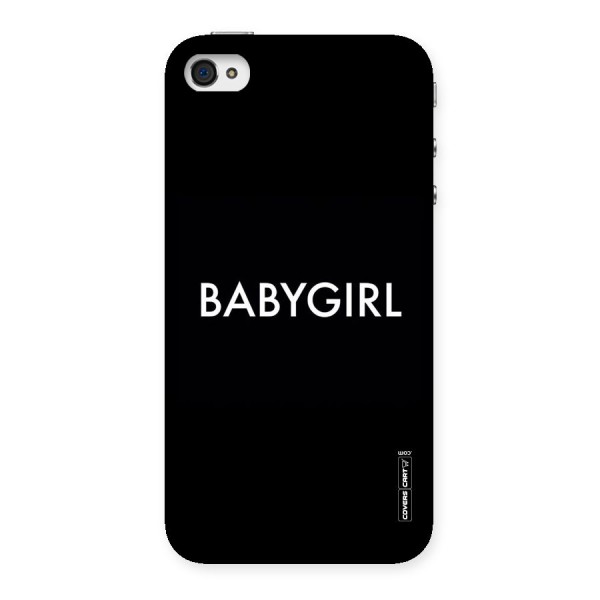 Baby Girl Back Case for iPhone 4 4s