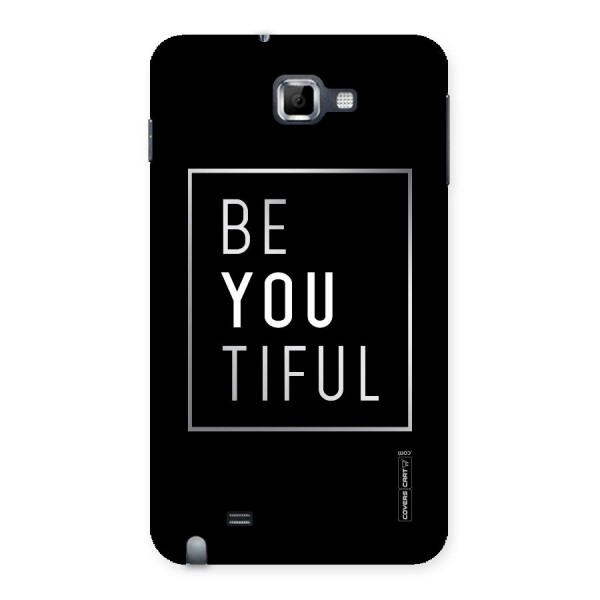 Be You Beautiful Back Case for Galaxy Note