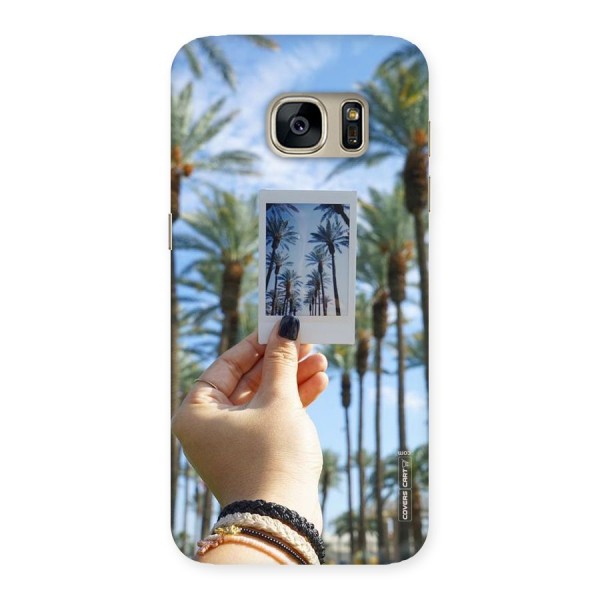 Beach Trees Back Case for Galaxy S7