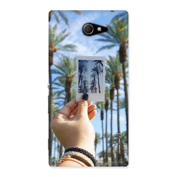 Beach Trees Back Case for Sony Xperia M2