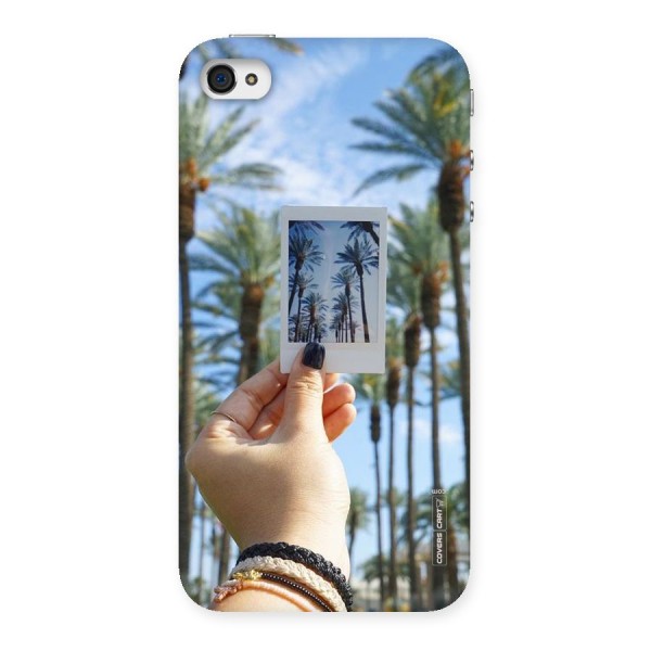 Beach Trees Back Case for iPhone 4 4s