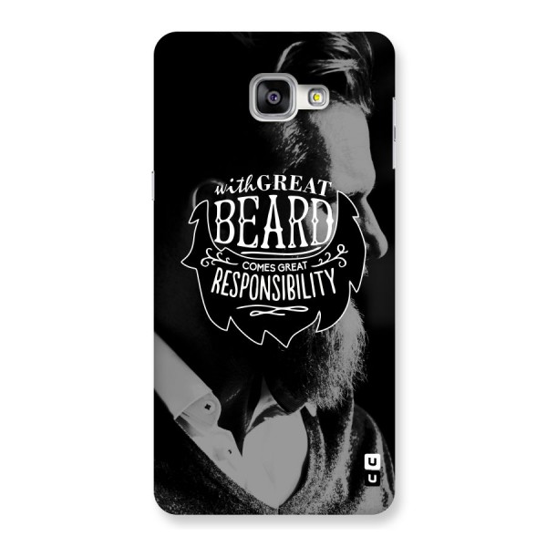 Beard Responsibility Quote Back Case for Galaxy A9