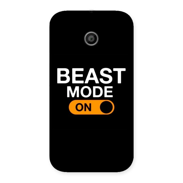 Beast Mode Switched On Back Case for Moto E