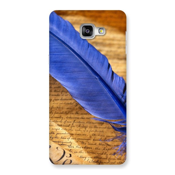 Beautiful Blue Feather Back Case for Galaxy A9