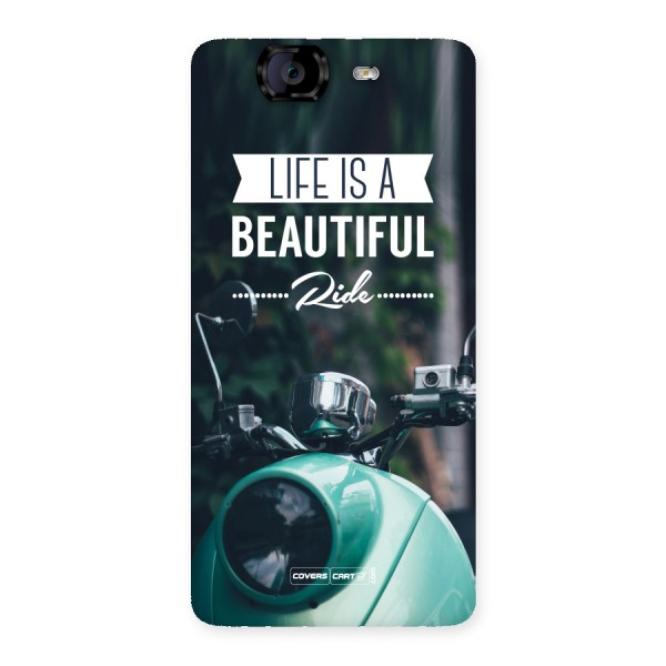 Life is a Beautiful Ride Back Case for Canvas Knight A350