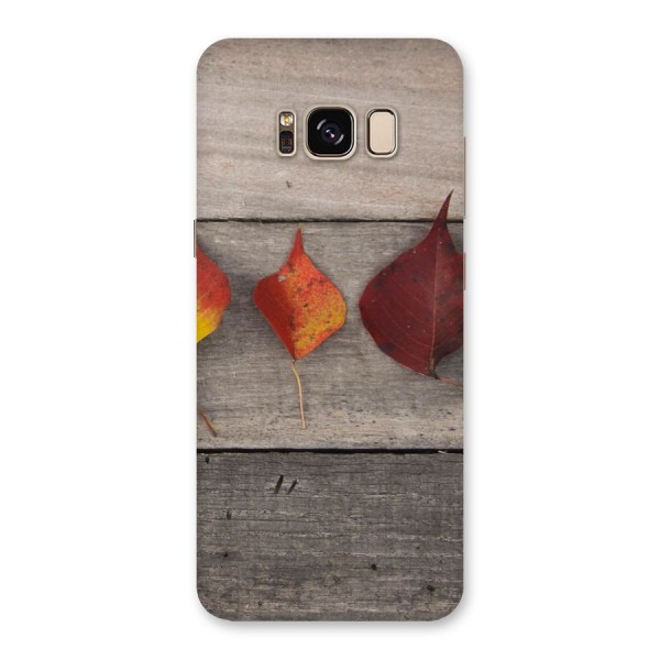 Beautiful Wood Leafs Back Case for Galaxy S8